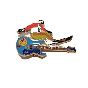 Hard Rock Cafe ASPEN 1999 8th Anniversary PIN Snowboarder "8" on Shirt HRC #363